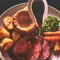 Sunday roast beef with gravy